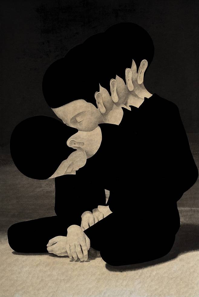 내부의 안쪽의 이면으로, 2025, Ink on Korean paper, 1939 x 1303 cm. /스페이스K 서울