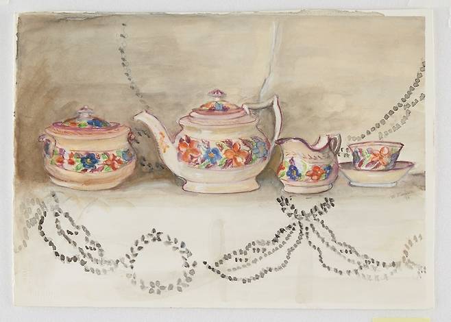 타샤 튜더의 ‘Lustre Tea Set’ <롯데뮤지엄>