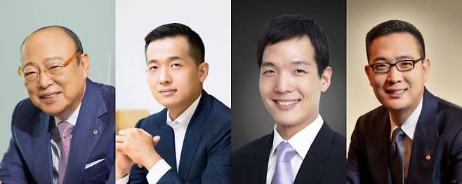 한화의 3세 경영은 이제 공동 승계에서 '각자 책임지는 경영'으로 방향을 틀고 있다. 사진은 (왼쪽부터) 김승연 한화그룹 회장, 김동관 한화그룹 부회장, 김동원 한화생명 사장, 김동선 한화호텔앤드리조트 부사장. /사진=한화