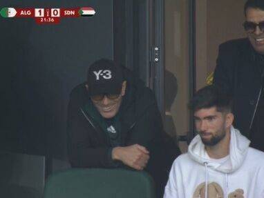 알제리의 네이션스컵 중계 화면