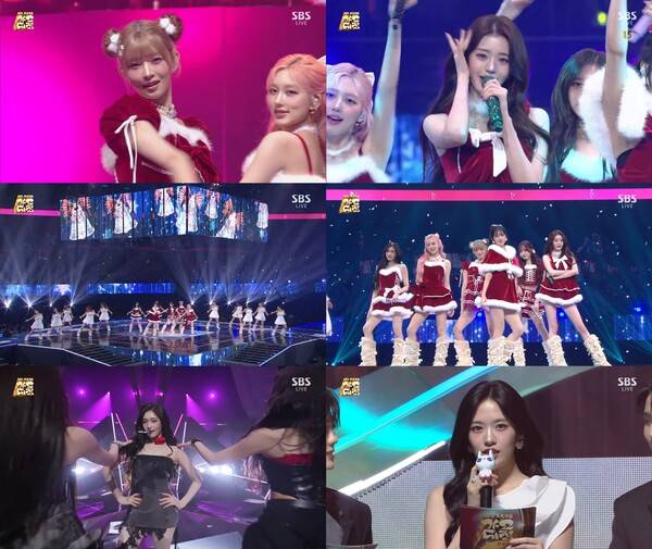 ▲ 아이브가 25일 방송된 '2025 SBS 가요대전'에서 다채로운 활약을 펼쳤다. 방송화면 캡처