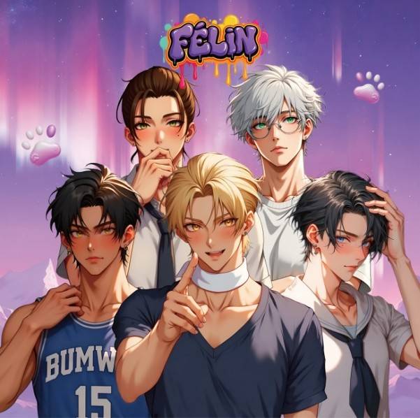 ​&nbsp;&nbsp;&nbsp;5인조 버추얼 아이돌 '펠린(FELIN)', 사진=루몽스튜디오