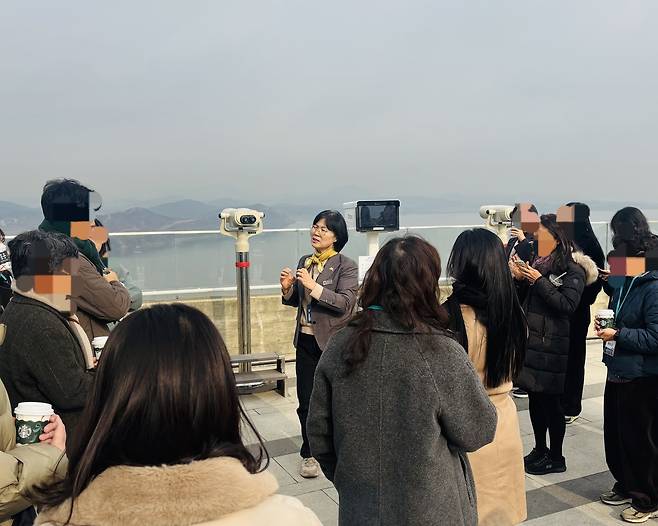 애기봉 해설사 김성이 씨 사진.뉴스1 ⓒ News1