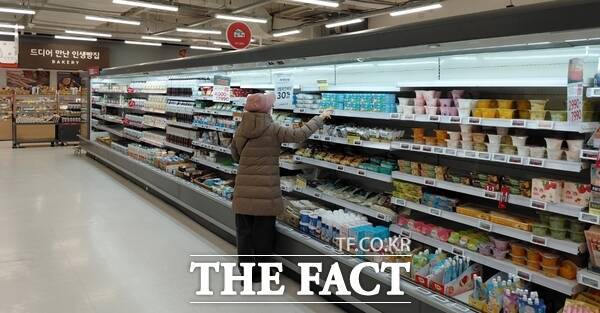 유통산업발전법의 각종 규제가 대형마트의 실적은 물론 업황 자체를 악화하고 있다는 지적이 끊이질 않고 있다. 사진은 홈플러스 가양점 내 장을 보는 고객의 모습. /손원태 기자