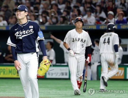 한국 대 일본의 평가전  [연합뉴스]