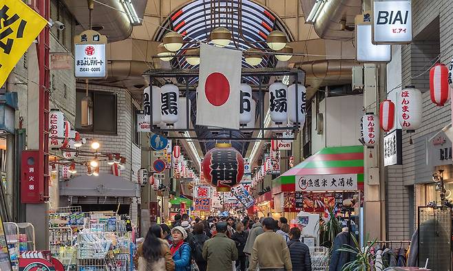 일본 오사카의 거리. 게티이미지뱅크