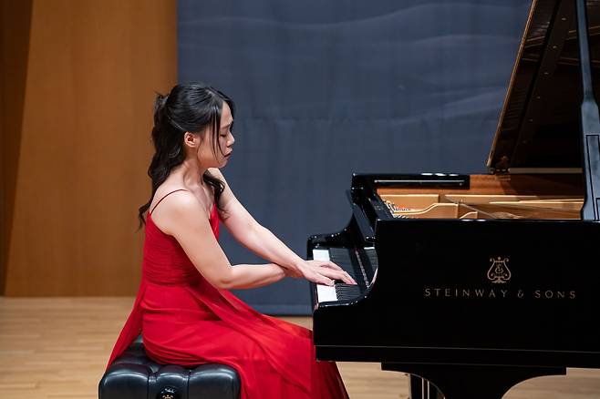 故 박성용 금호그룹 명예회장 추모 음악회의 피아니스트 손열음 [금호문화재단 제공]