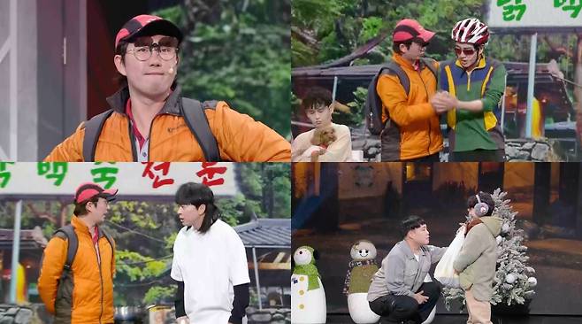 개그맨 이창호가 부캐릭터 이택조로 KBS2 ‘개그콘서트’ 무대에 출연한 주요장면. 사진 KBS