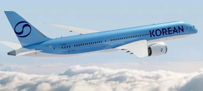 A Korean Air airplane [JOONGANG ILBO]