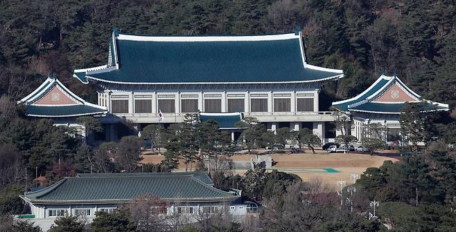 The Blue House in Jongno District, central Seoul, is seen on Dec. 21. [NEWS1]