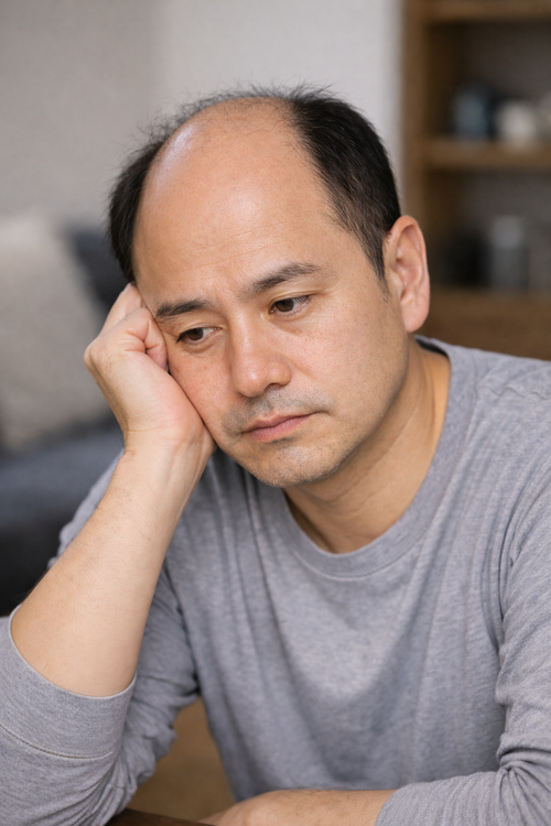 탈모 고민을 키워드로 생성AI가 만든 이미지. [챗GPT]