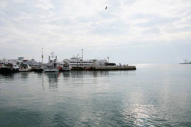 아드리아해 달마티아 지방의 스플리트 항. /박필우 스토리텔링작가