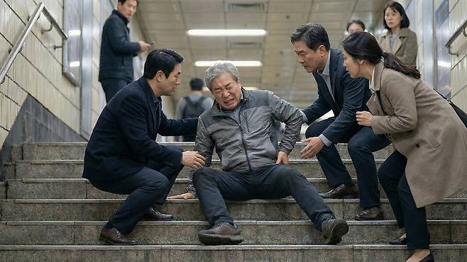 노인 낙상은 고관절 골절 등 심각한 합병증으로 이어질 수 있어 주의가 필요하다｜출처: Gemini 생성