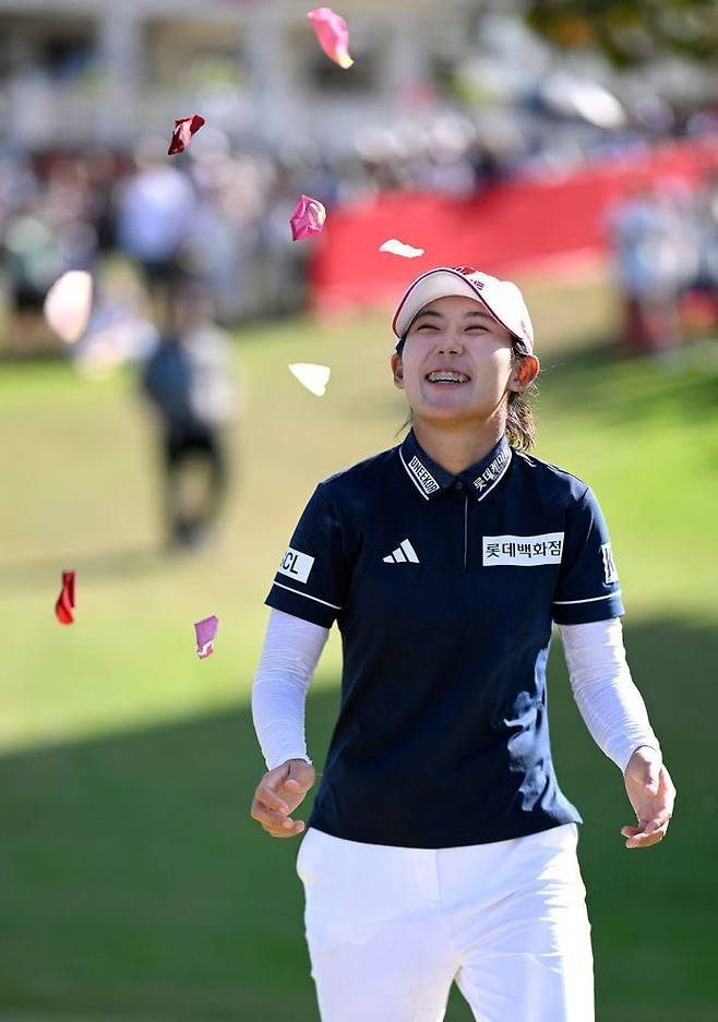 LPGA 직행 확정한 황유민. ⓒ AFP/연합뉴스