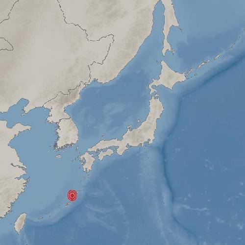 일본 오키나와현 지진 위치. 사진=기상청 제공
