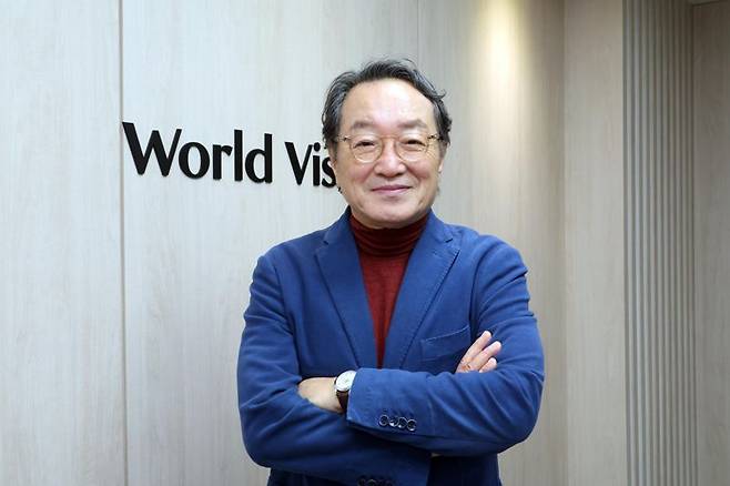 조명환 한국월드비전 회장이 지난 9일 서울 영등포구 월드비전 본사에서 파이낸셜뉴스과 인터뷰를 가지고 있다. 박범준 기자