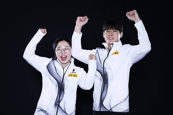 김선영(왼쪽)과 정영석 [대한컬링연맹 제공. 재판매 및 DB 금지]