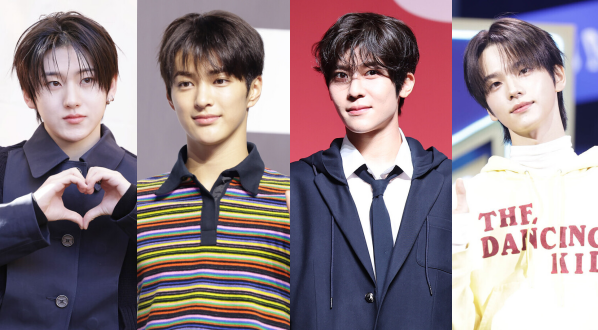 (왼쪽부터)킥플립 계훈·코르티스 건호·엔시티위시 시온·투어스 신유. ⓒ이혜영 기자 lhy@hankooki.com