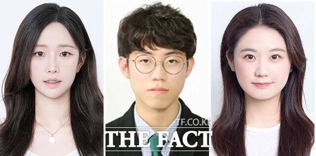 왼쪽부터 고수본(의학학과 석사 과정), 유민서(공과대학 신소재공학부), 최혜지(음악학과 석사 과정). /전남대학교