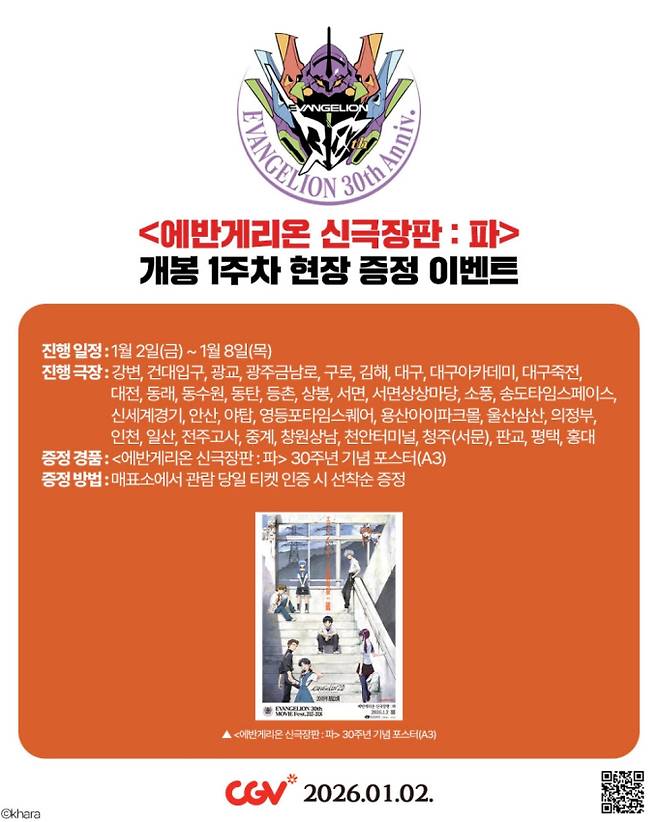 ‘에반게리온 신극장판 파’ 개봉 1주차 특전 공개 (제공: 미라지엔터테인먼트)