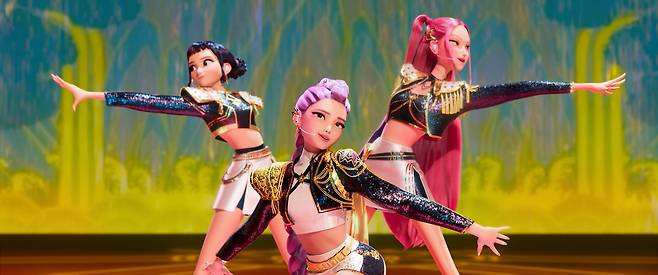 A scene from the hit animation "KPop Demon Hunters" (2025) [NETFLIX]