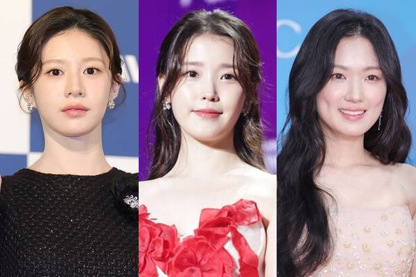 배우 고윤정, 아이유, 김혜윤 (왼쪽부터)&nbsp;ⓒ이혜영 기자 lhy@hankooki.com