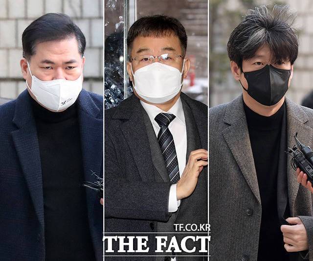 유동규 전 성남도시개발공사 본부장, 김만배 씨, 남욱 변호사(왼쪽부터) /더팩트DB