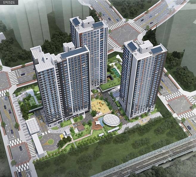 남양주진접2 B1블록 단지조감도. (사진=LH 경기북부본부 제공)