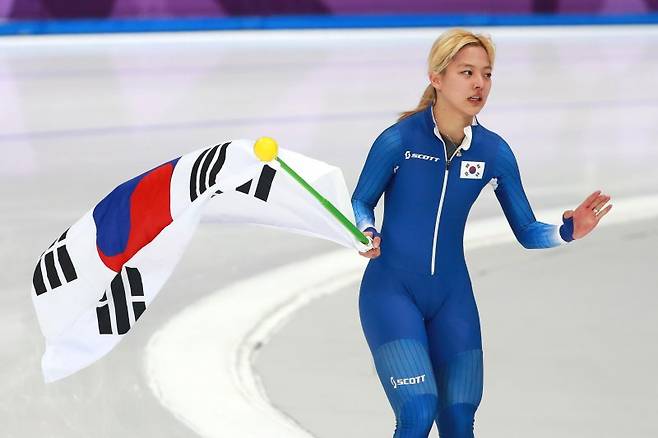 평창 올림픽 여자 매스스타트 결승 경기에서 은메달을 땄던 김보름. 뉴스1