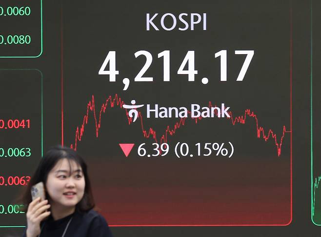 2025년 증시 폐장일인 지난해 12월30일 오후 서울 중구 하나은행 딜링룸 모니터에 코스피, 코스닥 종가가 표시되고 있다. 연합뉴스