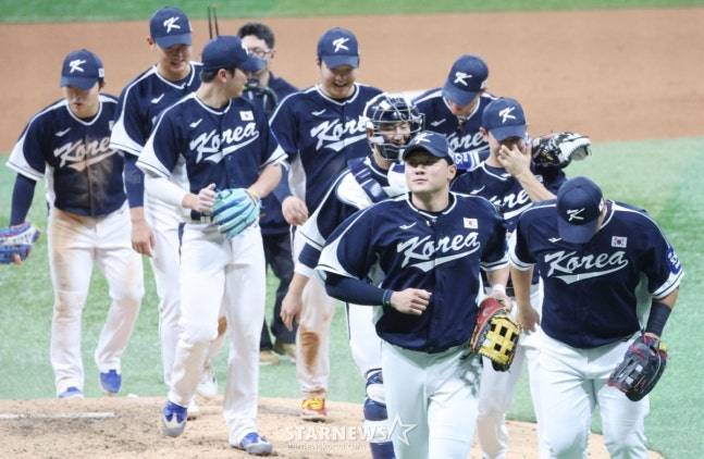 한국 야구 대표팀. /사진=김진경 대기자