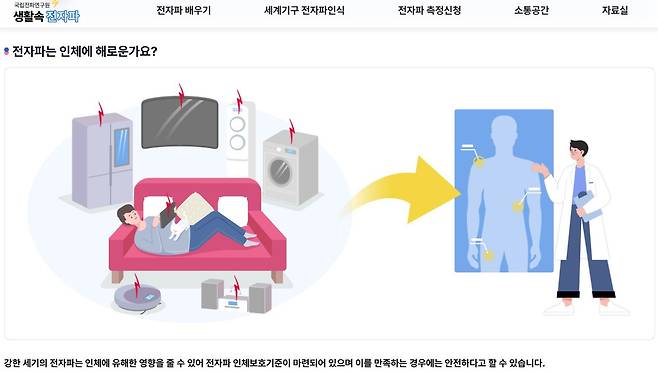 국립전파연구원 홈페이지 갈무리