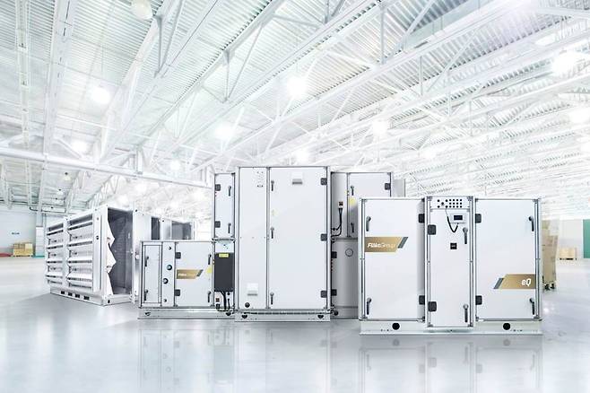 플랙트그룹이 공급하는 공기냉각, 액체냉각 등 주요 공조 솔루션 제품들. 사진=삼성전자