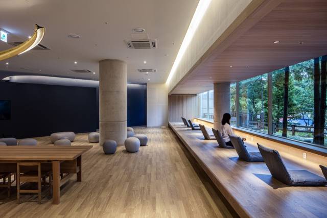 명상을 주제로 지은 유니스트 지관서가는 하루 2번 명상 시간이 있다. 지관 재단 제공