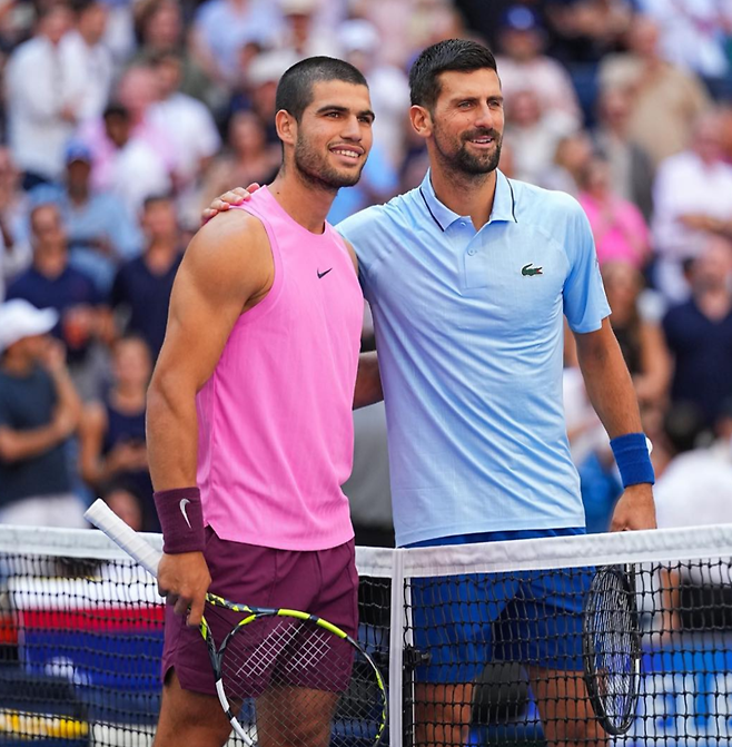 대망에 도전하던 조코비치의 발목을 번번이 잡은 알카라스.&nbsp;