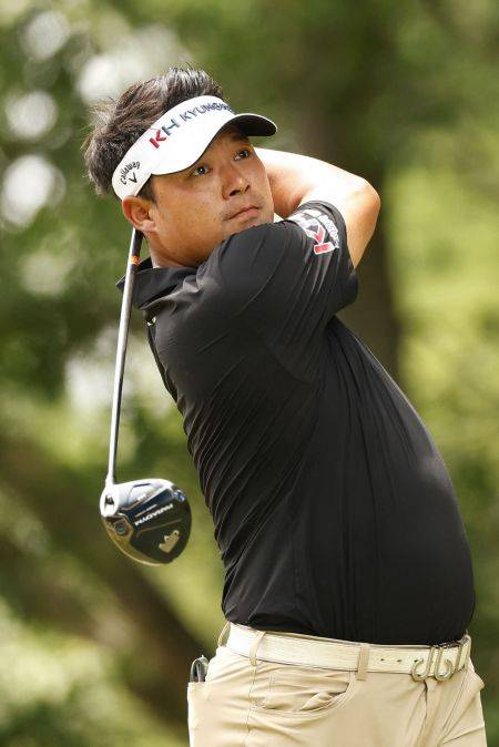 이승택은 호쾌한 장타를 앞세워 스코어를 줄여가는 스타일이다. AFP연합뉴스