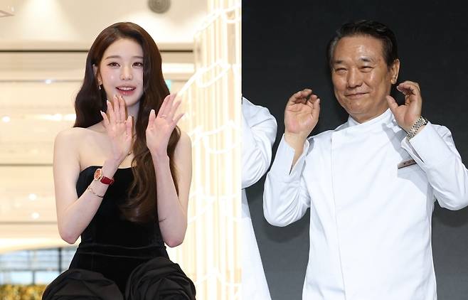 그룹 아이브의 장원영과 ‘흑백요리사2’ 후덕죽 셰프 [연합]