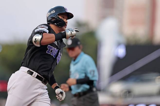 ▲ 김석환은 2025년 이범호 감독의 관심을 받으며 몇몇 부분에서 가능성을 보여줬다 ⓒKIA타이거즈