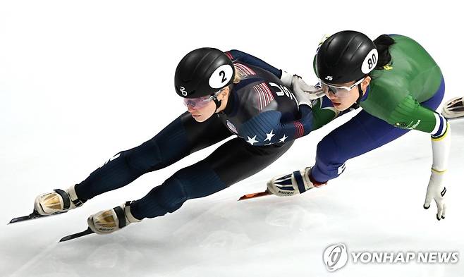 호주 쇼트트랙 국가대표 김효진(오른쪽) [EPA=연합뉴스]