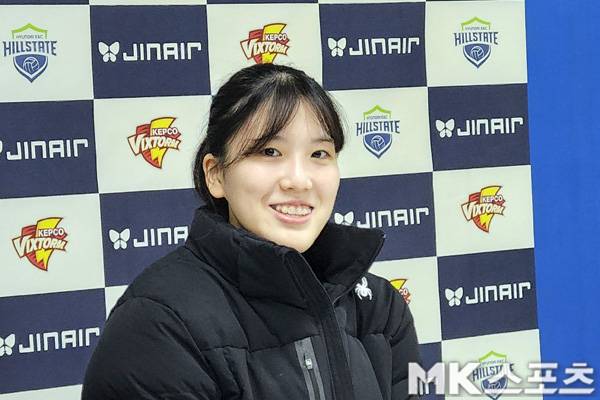 김효임은 이날 짧고 굵은 활약으로 GS칼텍스의 승리에 힘을 보탰다. 사진(수원)= 김재호 기자