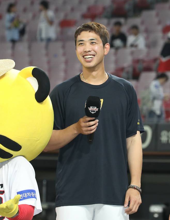 KIA 타이거즈에서 활약하던 시절 임기영의 모습. /사진=KIA 타이거즈 제공