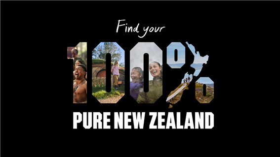 Find Your 100% Pure New Zealand 캠페인 포스터/이미지=관광청 홈페이지
