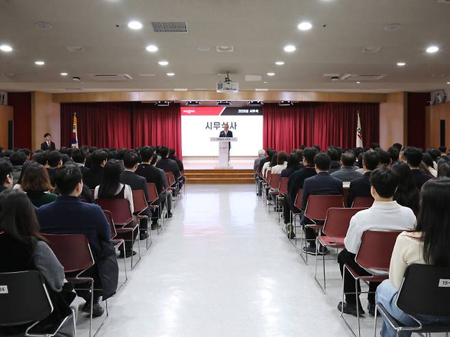 일동제약그룹은 5일 서울 서초구 본사와 전국 주요 사업장에서 2026년도 시무식을 실시했다. (사진=일동제약그룹)