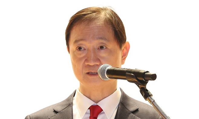 이찬진 금융감독원장이 지난 2일 서울 영등포구 금융감독원에서 열린 2026년 시무식에서 신년사를 하고 있다. 연합뉴스