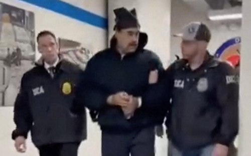 체포된 마두로 베네수엘라 대통령. [연합뉴스]