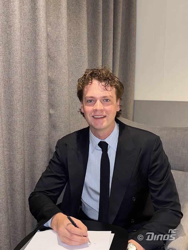 ▲ NC 새 외국인 투수 커티스 테일러. 2023 WBC 캐나다 국가대표 출신이면서, 한국 영화를 사랑하는 영화광이다. ⓒ NC 다이노스