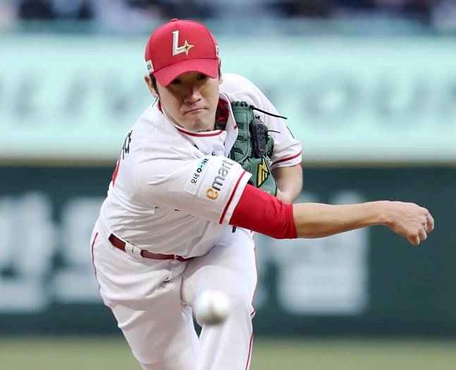 2025시즌 박종훈의 투구 모습. /사진=SSG 랜더스