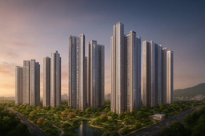 ▲ 재개발 역사상 세번째 포항 상도2지구 재개발 추진준비위원회가 결성돼 해당 지구 재개발 추진이 본격 재개된 가운데, 개발 시안. 포항 상도2지구 재개발 추진준비위원회 제공