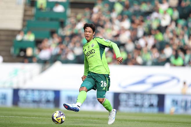 전북 시절 홍정호.  사진 | 한국프로축구연맹