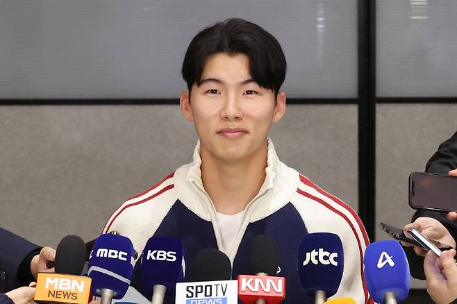 시즌을 마치고 귀국한 김혜성. 연합뉴스
